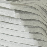 Metallic White Waves Pleated Luxury Burnout Brocade