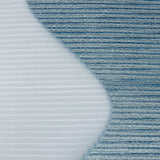 Metallic Han Blue Waves Pleated Luxury Burnout Brocade