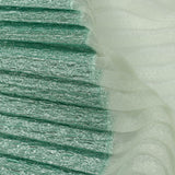 Metallic Seafoam Waves Pleated Luxury Burnout Brocade