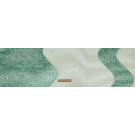 Metallic Seafoam Waves Pleated Luxury Burnout Brocade