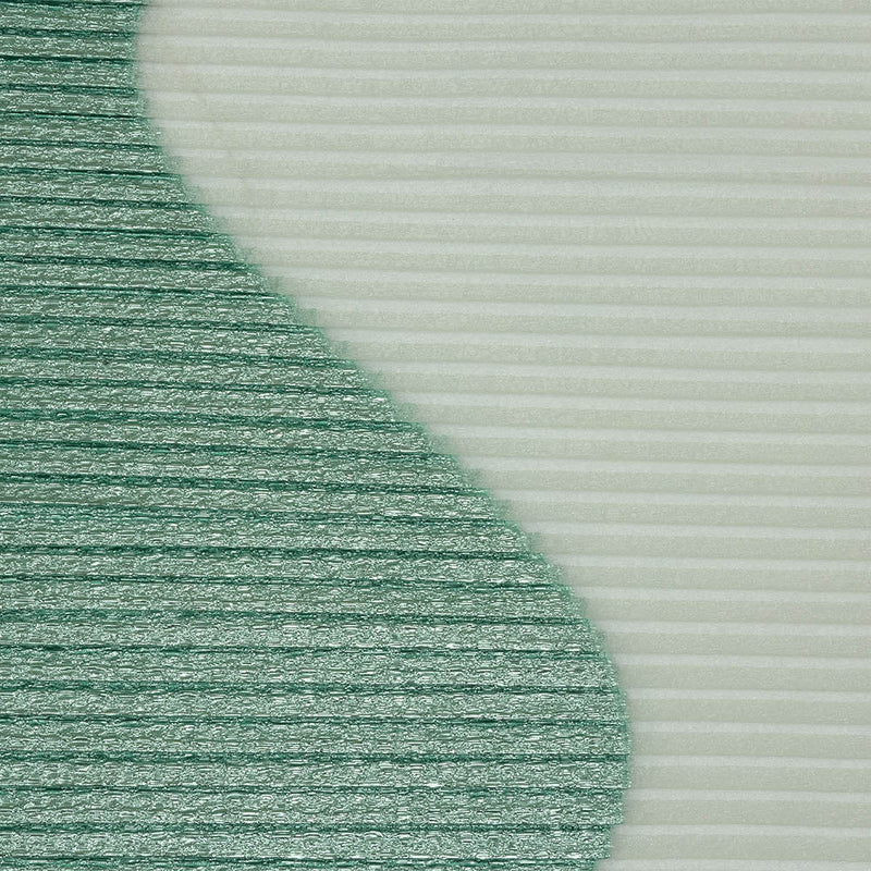 Metallic Seafoam Waves Pleated Luxury Burnout Brocade