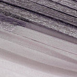 Metallic Lilac Waves Pleated Luxury Burnout Brocade