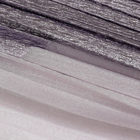 Metallic Lilac Waves Pleated Luxury Burnout Brocade