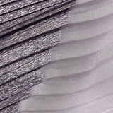 Metallic Lilac Waves Pleated Luxury Burnout Brocade