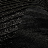 Metallic Black Waves Pleated Luxury Burnout Brocade