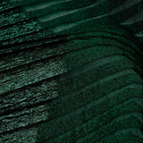Metallic Abundant Green Waves Pleated Luxury Burnout Brocade