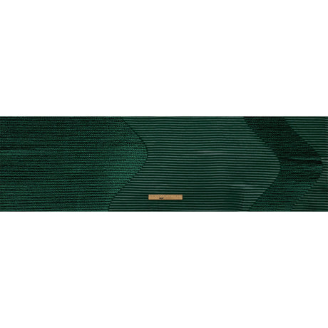 Metallic Abundant Green Waves Pleated Luxury Burnout Brocade