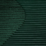 Metallic Abundant Green Waves Pleated Luxury Burnout Brocade