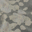 Metallic Silver, Petal Pink and Pearled Ivory Florals and Latticework Sheer Luxury Brocade