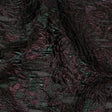 Metallic Vitality, Evergreen and Gunpowder Flashy Flowers Luxury Burnout Brocade