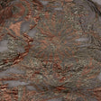 Metallic Coral, Gold and Gray Flashy Flowers Luxury Burnout Brocade
