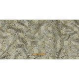 Metallic Silver Plate and GoldFinch Patchwork Luxury Brocade