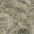 Metallic Silver Plate and GoldFinch Patchwork Luxury Brocade