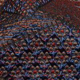 Metallic Candy Apple Red, Magnetic Blue and Glamour Gold Crazy Quilt Patchwork Luxury Brocade