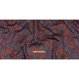 Metallic Candy Apple Red, Magnetic Blue and Glamour Gold Crazy Quilt Patchwork Luxury Brocade