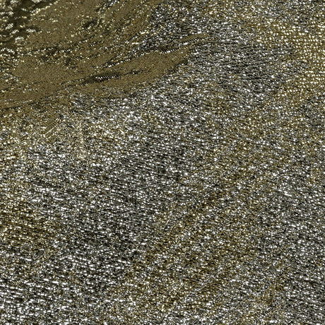 Metallic Ice Palace and Gold Crackled Floral Luxury Brocade