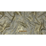 Metallic Ice Palace and Gold Crackled Floral Luxury Brocade