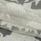 Metallic Lacquer Roses Luxury Burnout Brocade