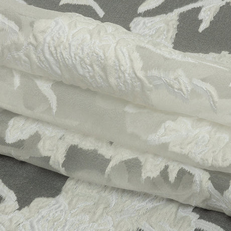 Metallic Lacquer Roses Luxury Burnout Brocade