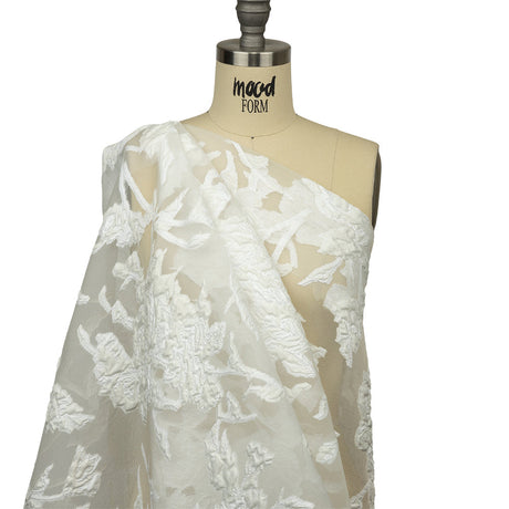 Metallic Lacquer Roses Luxury Burnout Brocade