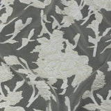Metallic Lacquer Roses Luxury Burnout Brocade