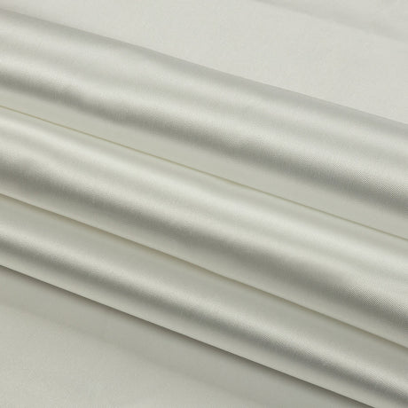 Olwyn Metallic White Double Faced Luxury Mikado