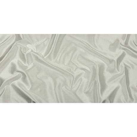 Olwyn Metallic White Double Faced Luxury Mikado