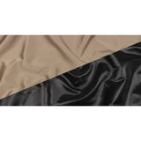 Olwyn Metallic Charcoal and Nude Double Faced Luxury Mikado
