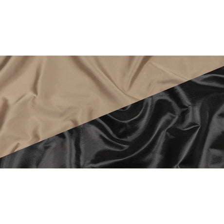 Olwyn Metallic Charcoal and Nude Double Faced Luxury Mikado