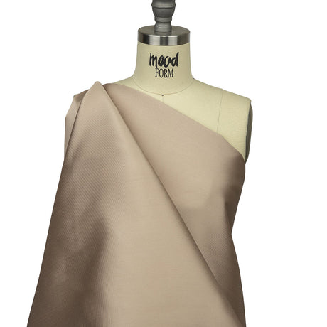 Olwyn Metallic Charcoal and Nude Double Faced Luxury Mikado