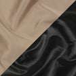 Olwyn Metallic Charcoal and Nude Double Faced Luxury Mikado
