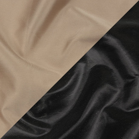 Olwyn Metallic Charcoal and Nude Double Faced Luxury Mikado