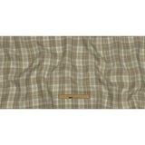 Beige and Cream Plaid Lightweight Linen Woven