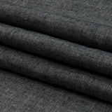 Metallic Silver and True Navy Foiled Medium Weight Linen Woven