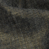 Metallic Gold and True Navy Foiled Medium Weight Linen Woven
