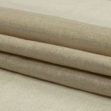 Beige and Ivory Awning Striped Medium Weight Linen Woven with Gold Foil