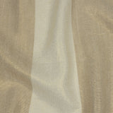 Beige and Ivory Awning Striped Medium Weight Linen Woven with Gold Foil
