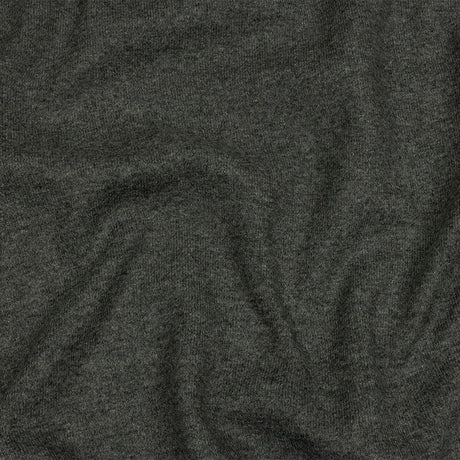 Famous Designer Heathered Gray Blended Wool Double Knit