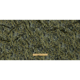 Italian Olive Green and Blue Graphite Spotted Warp Printed Polyester Faille