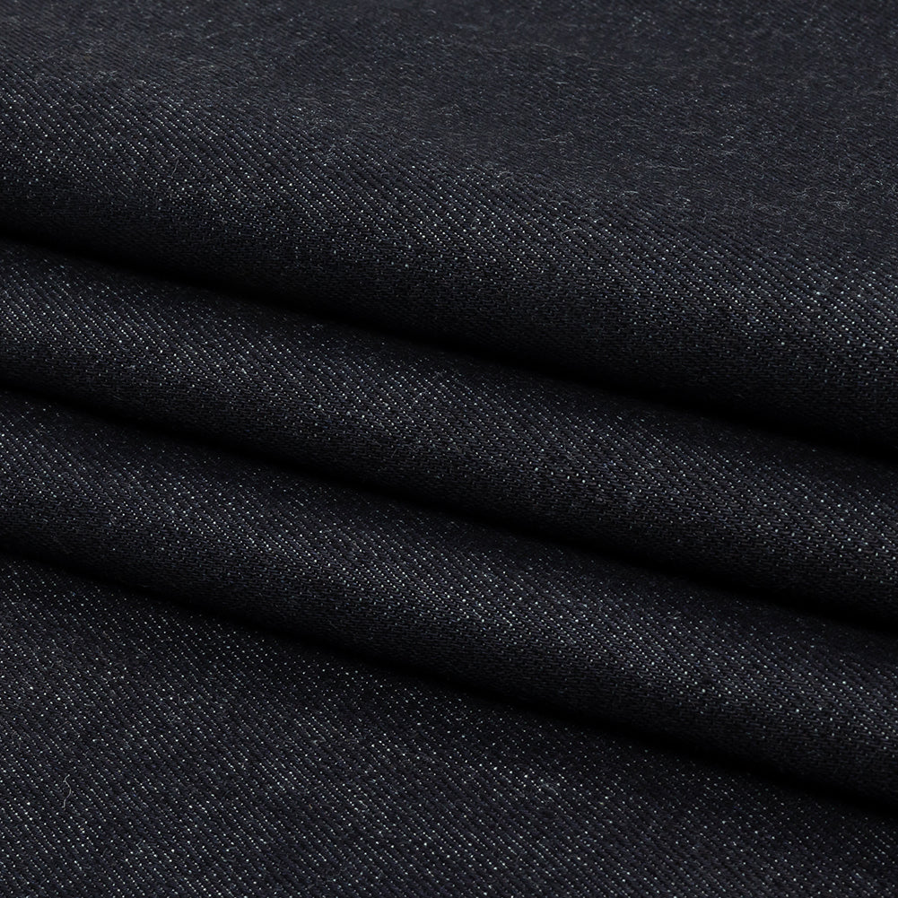 Italian Dark Indigo Cotton Twill Denim