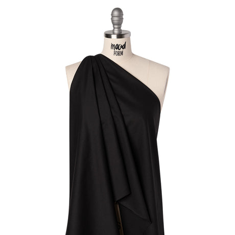 Stretch Cotton and Viscose Twill by Theory - Black - Designer Deadstock