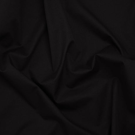 Stretch Cotton and Viscose Twill by Theory - Black - Designer Deadstock