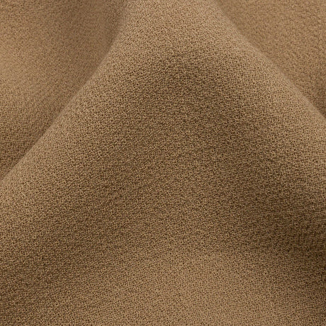 Tan Wool Crepe Double Cloth