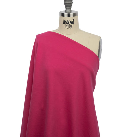 Hot Pink Cotton French Terry