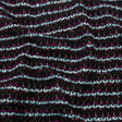 Navy, Sky Blue and Red Violet Striped Boucle Chunky Wool Sweater Knit
