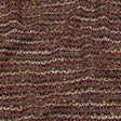 Magenta, Beige and Burnt Orange Striped Chunky Wool Blend Boucle Sweater Knit