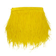 Ostrich Feather Fringe Trim 5" Single Ply - Golden Kiwi - Aviana Collection
