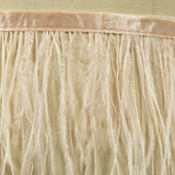 Ostrich Feather Fringe Trim 5" Single Ply - Peach - Aviana Collection