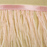Ostrich Feather Fringe Trim 5" Single Ply - Baby Pink - Aviana Collection