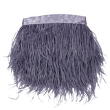Ostrich Feather Fringe Trim 5" Single Ply - Iris - Aviana Collection